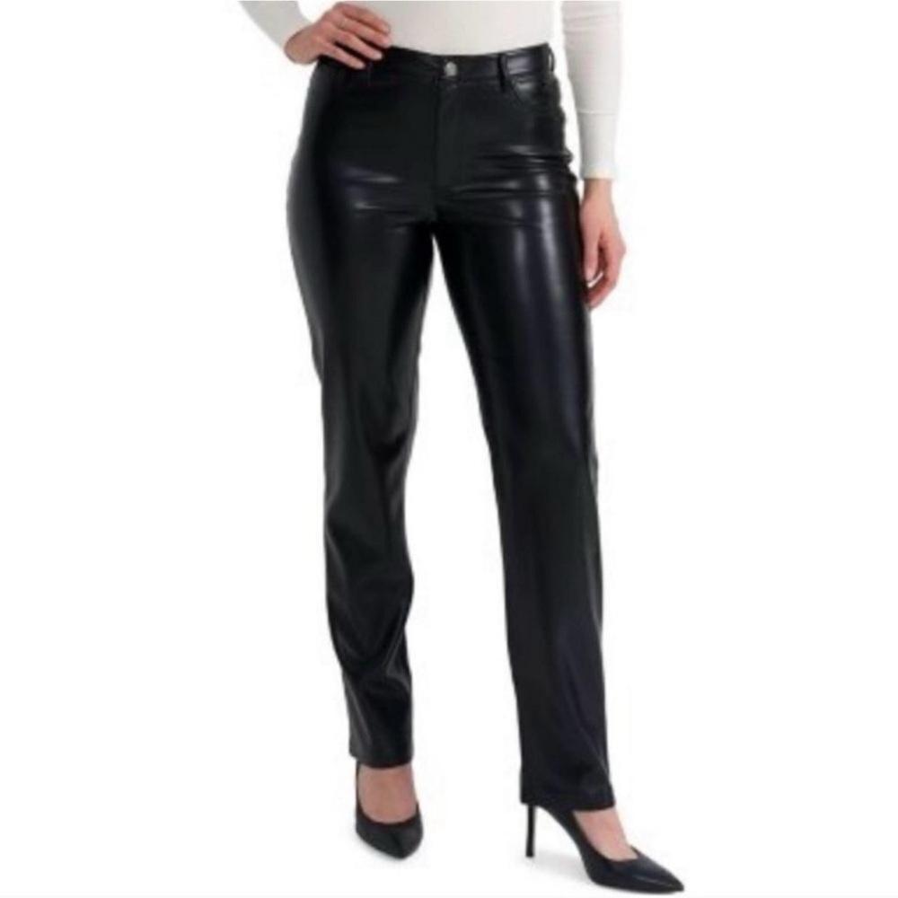Joie Black Faux Leather Pants 8